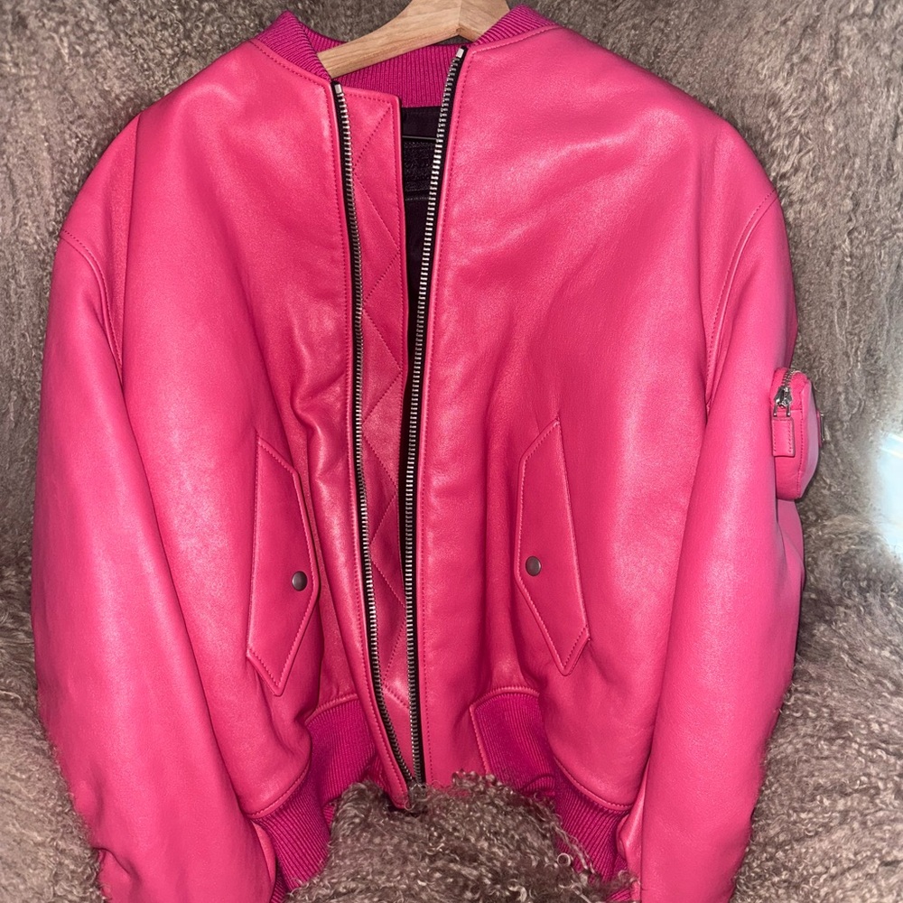 Women's Pink Bomber Jacket